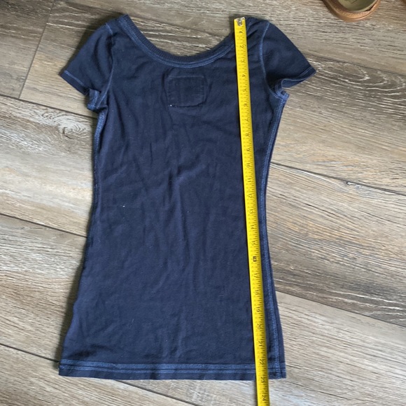 Abercrombie Kids Navy Blue Short Sleeve Top - Picture 6 of 7